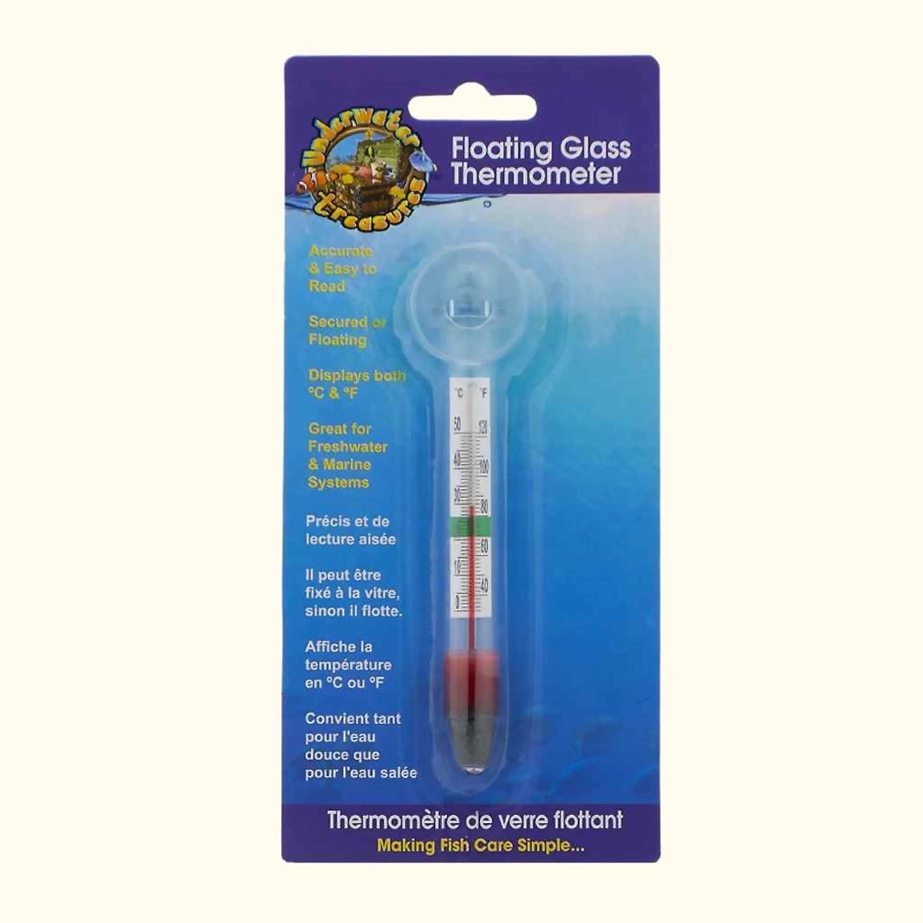 Floating Glass Thermometer  Aquarium Thermometer for Fish Tanks