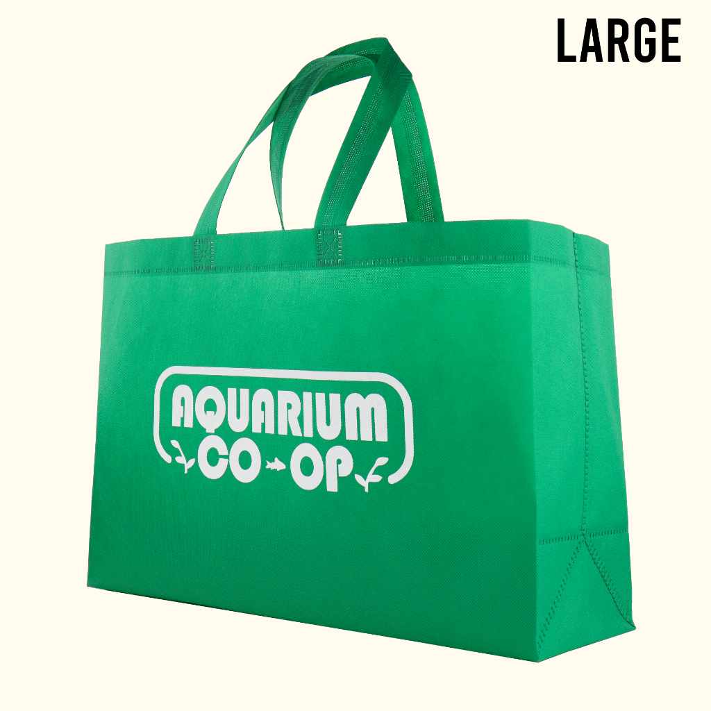 Aquarium Co-op Reusable Shopping Bag | Small and Large Sizes Small