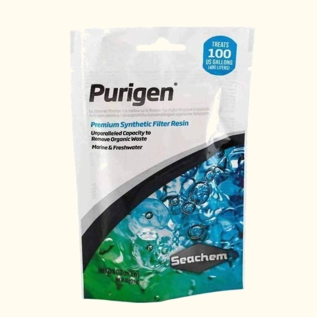 Pet Faves Seachem Purigen Organic Filtration Resin 100ml (6 Pack) -  Aquarium Fish Tank Filter Media for Freshwater & Saltwater with Bonus Water  Test