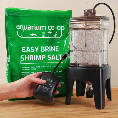 small_ACO_brine_shrimp_salt_air_pump_hatchery_no_heater_black