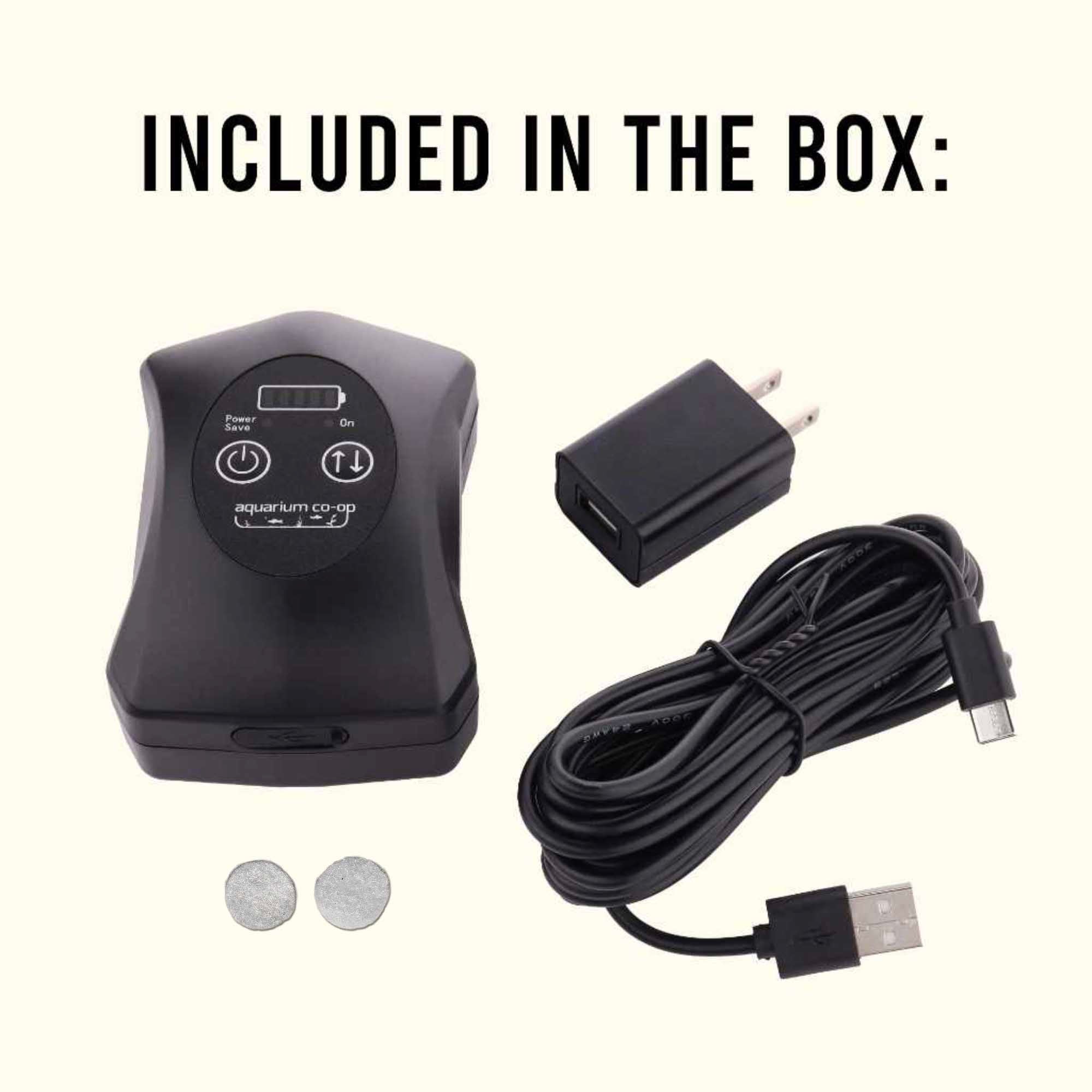 Aquarium Co-Op Air Pump with Battery Backup