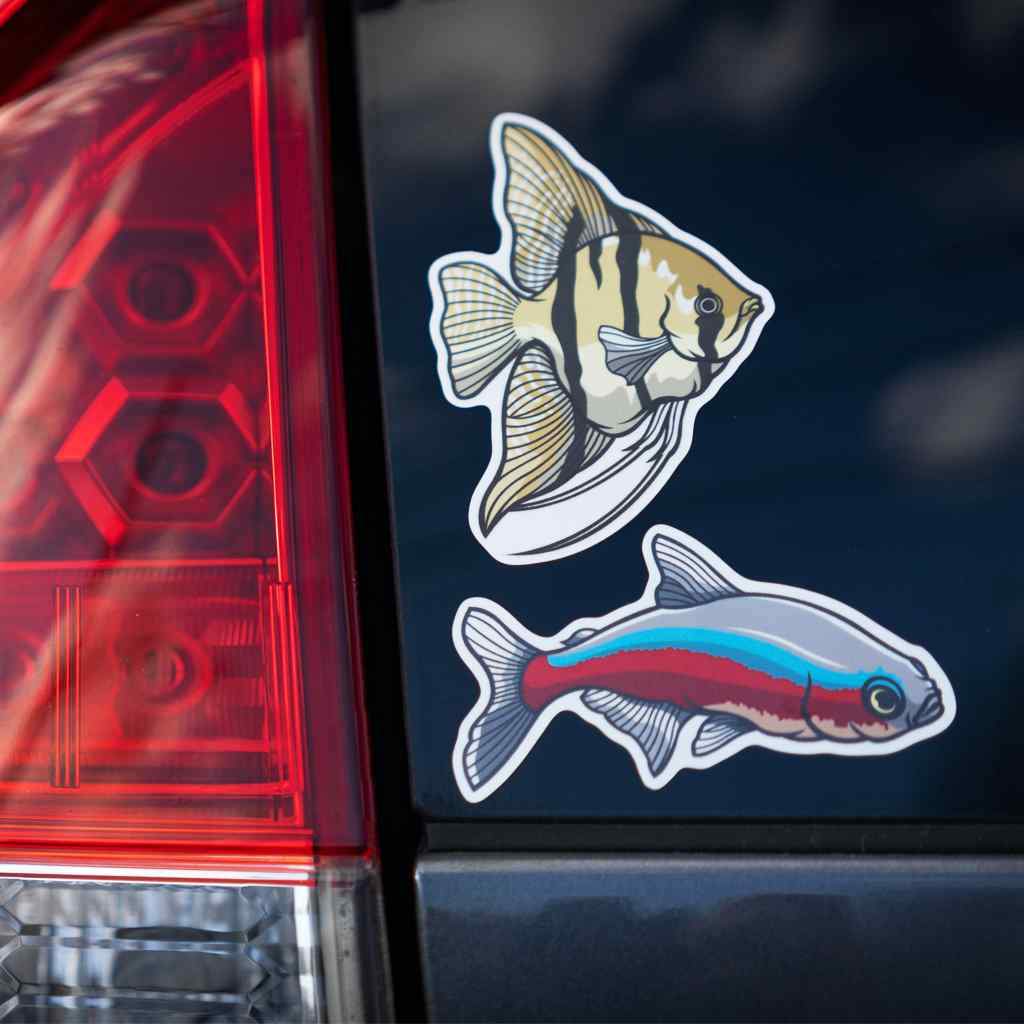 Angelfish Decal Sticker | Freshwater Aquarium Fish Stickers – Aquarium ...
