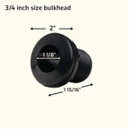 Aquarium Bulkhead Fitting (Slip x Slip) - Aquarium Co - Op