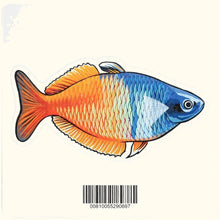 Load image into Gallery viewer, Aquarium Co-Op Merchandise Boesemani Rainbow Decal Sticker
