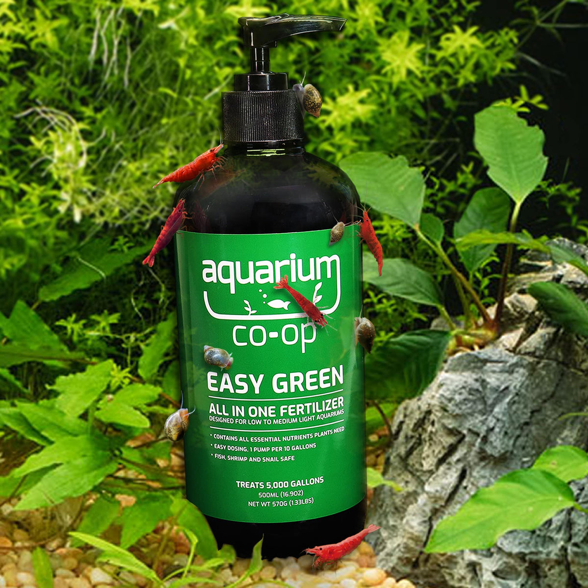 aquarium co op plant fertilizer Easy Green/Easy Iron/Easy Potassium 500ml Pump Top – Aquarium Co-Op