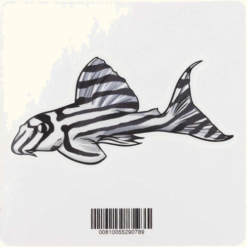 Aquarium Co-Op Merchandise Zebra Pleco Decal Sticker